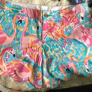 Lilly Pulitzer flamingo shorts